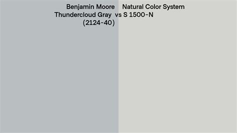 Benjamin Moore Thundercloud Gray 2124 40 Vs Natural Color System S