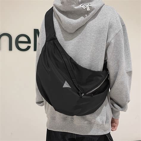 Ulzzang Korean Fashion Nylon Big Capacity Men Hobo Bag Shoulder Bag