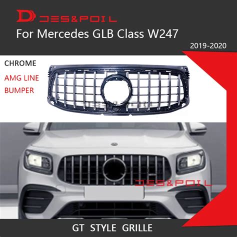 Glb Gt Panameria Grill Black Silver For Mercedes Benz W X Front