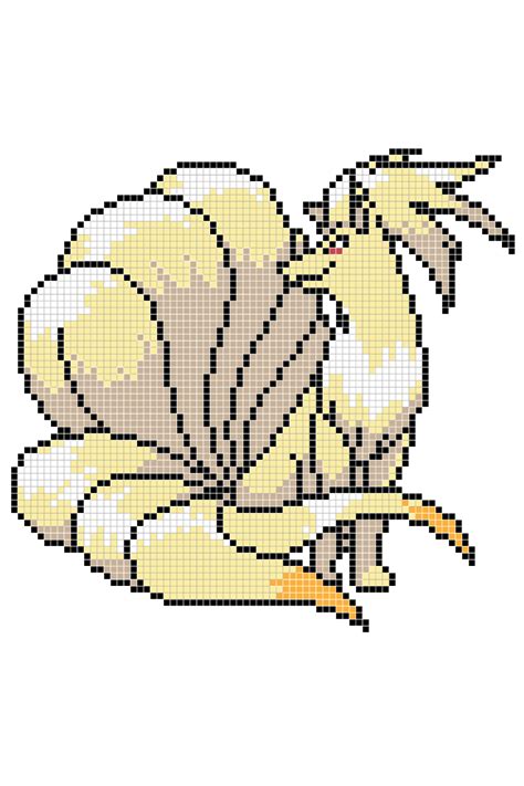 Pokemon Pixel Patterns For Fuse Beads Ninetails Artofit