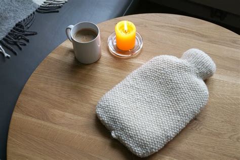 Hand Knit Hot Water Bottle Cover 100 Sheep S Wool Etsy