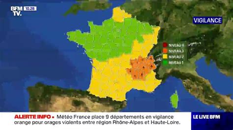 Neuf D Partements Plac S En Vigilance Orange Pour Orages Violents Par