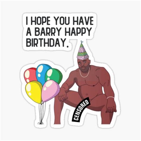 Barry Wood Birthday Stickers Redbubble