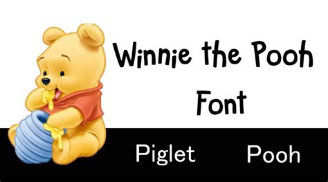 Winnie the Pooh Font - Different Fonts