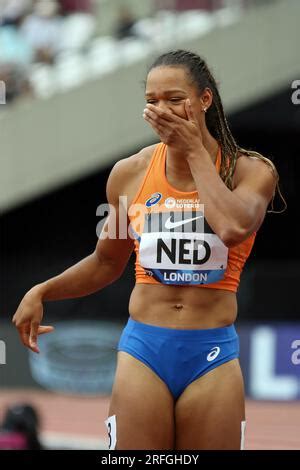 Tasa JIYA Of The Netherlands Winning In The Women S 4 X 100m Relay In