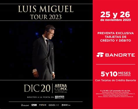 Luis Miguel En La Arena Cdmx Se Agotan Boletos En Preventa De Su Nueva