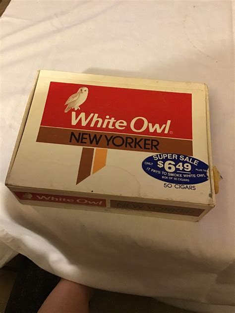 Vintage White Owl New Yorker Cigar Box Ebay