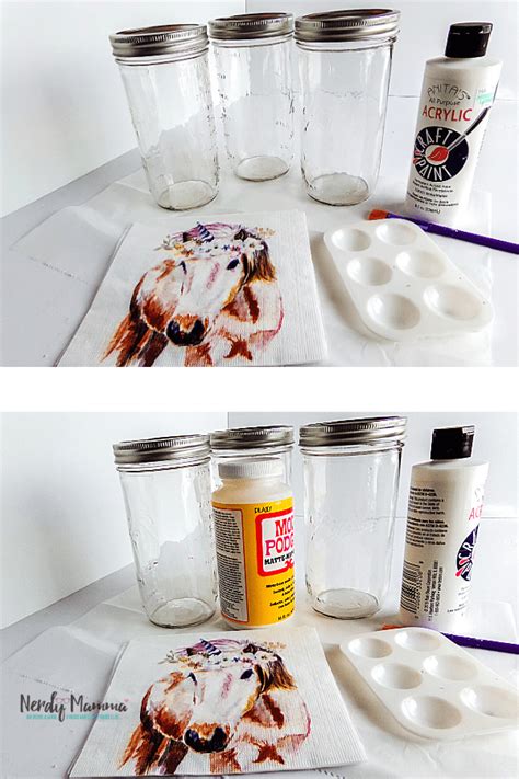 Unicorn Mason Jars Easy Diy To Decorate Mason Jars Nerdy Mamma