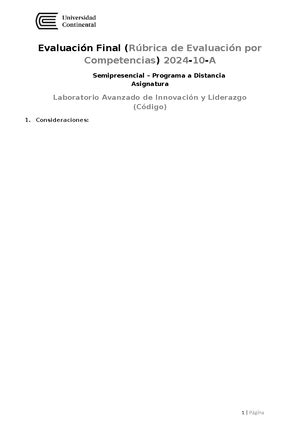 Examen Final Finanzas Corporativas II 2024 17 Evaluación Final A