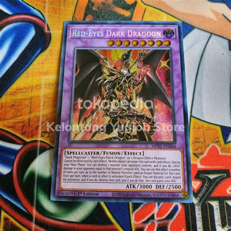 Jual Yugioh Red Eyes Dark Dragoon Mp22 En264 Prismatic Secret Rare