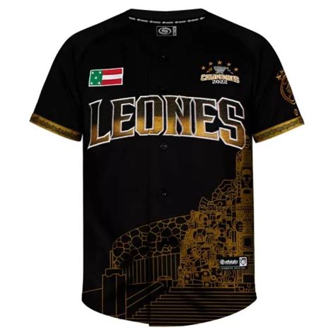 Jersey Beisbol Leones De Yucatán Monumento 2023 Campeones Envío gratis