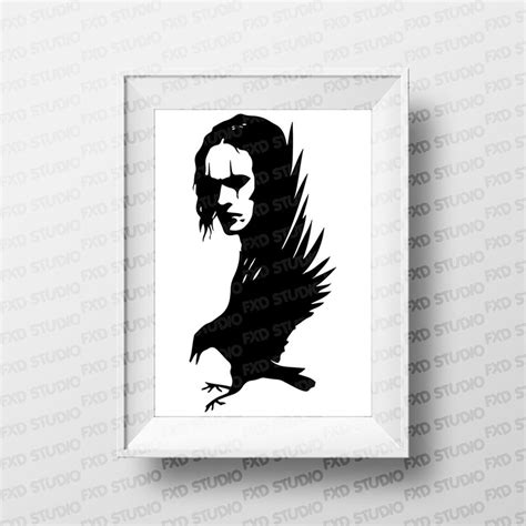 The Crow Silhouette Clip Art Image the Crow Clip Art Image - Etsy