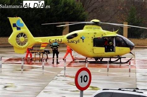 Trasladado en helicóptero al Hospital de Salamanca un menor de dos años