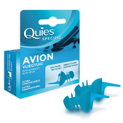 Bouchons D Oreilles Quies Earplanes Avion Avec Filtre Anti Pression