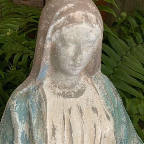 Concrete Virgin Mary Garden Statue