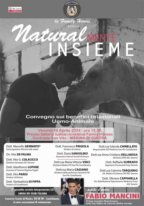 Il Top Model Fabio Mancini Presenta Naturalmente Insieme Convegno Sui