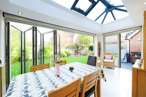 Aluminium Orangery With Bi Folding Doors Modern Wintergarten