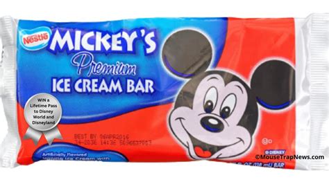 Platinum Ticket Mickey Ice Cream Bar Promotion