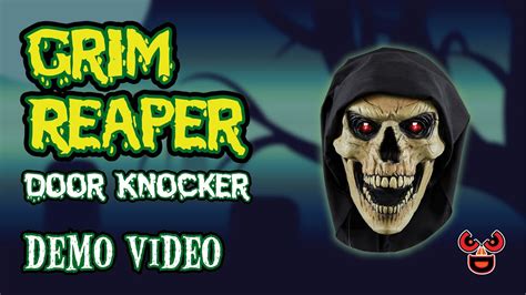 Grim Reaper Door Knocker — Spirit Halloween 2019 — Spooky Express Youtube