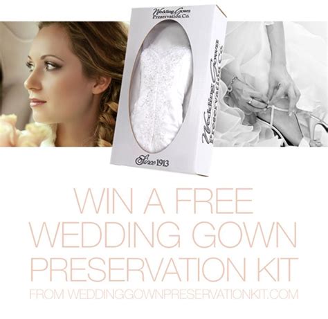 Wedding Gown Preservation Kit Giveaway Sponsors Oncewed