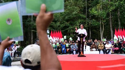 Presiden Jokowi Serahkan 41 Sk Perhutanan Sosial Di Provinsi Riau