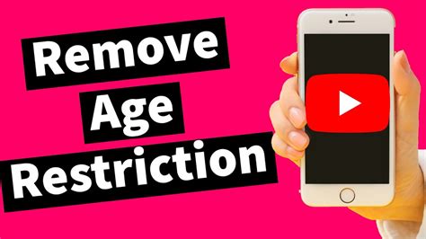 How To Remove Age Restriction On Youtube Turn Off Age