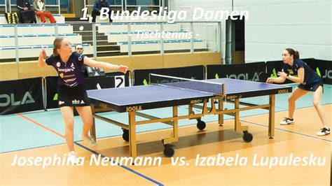 Josephina Neumann Vs Izabela Lupulesku Bundesliga Damen Youtube