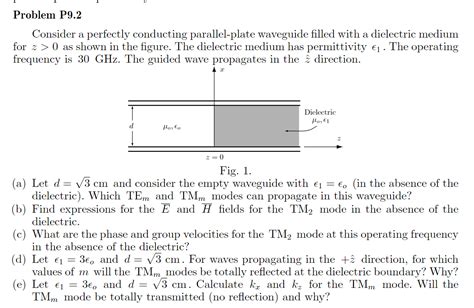 Problem P9 2 Consider A Perfectly Conducting Chegg