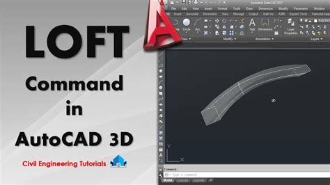 Autocad How To Use Loft Command In Autocad D Autocad