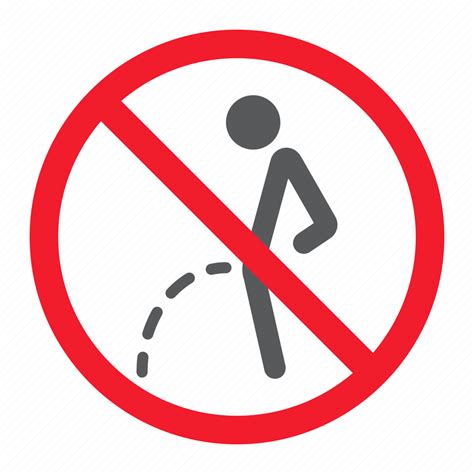 Ban Forbidden No Pee Peeing Prohibition Stop Icon Download On