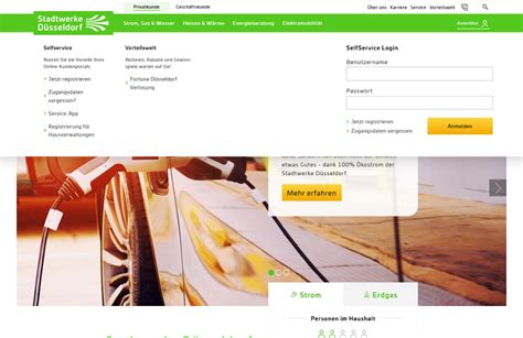 Informationen zum Kundenportal Stadtwerke Düsseldorf