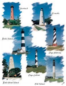 South Carolina Lighthouses Map