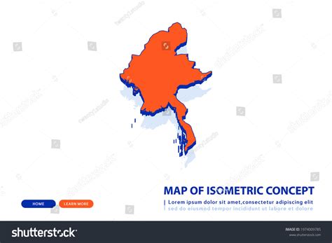 Isometric Myanmar Map Images Stock Photos Vectors Shutterstock