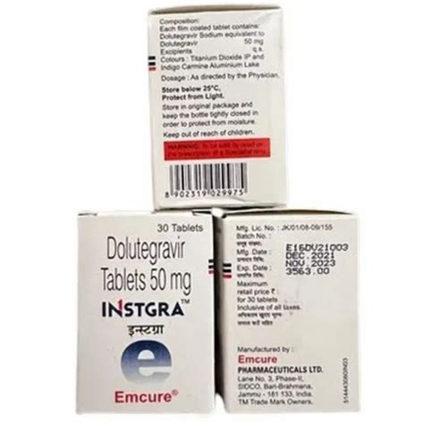 Instgra Dolutegravir Mg Tablet At Rs Bottle Tivicay In Surat