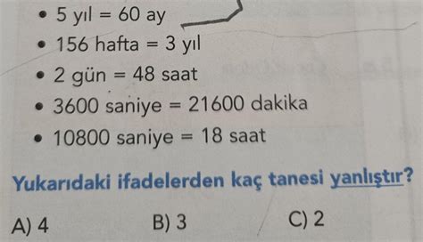 Y L Ay Hafta Y L G N Saat Saniye