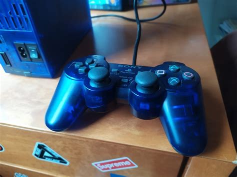 Playstation 2 Ocean Blue Modelo Fat 10 Jogos Ps2 Completo Mercado Livre