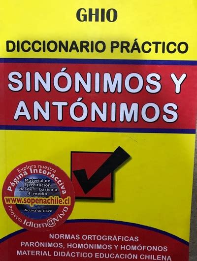 Ecolectura Diccionario Pr Ctico Sin Nimos Y Ant Nimos