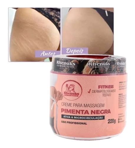 Creme Redutor De Medidas Celulites Estrias Pimenta Negra Parcelamento