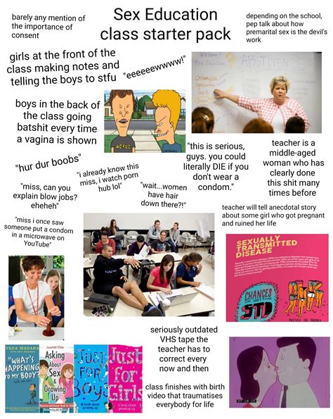 Sex Education Class Starter Pack R Starterpacks Starter Packs