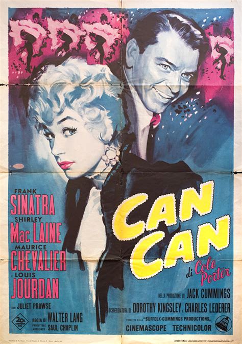 Can Can Original 1965 Italian Due Foglio Movie Poster Posteritati