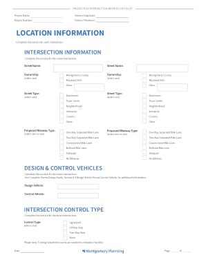 Fillable Online Protected Intersection Review Checklist Version