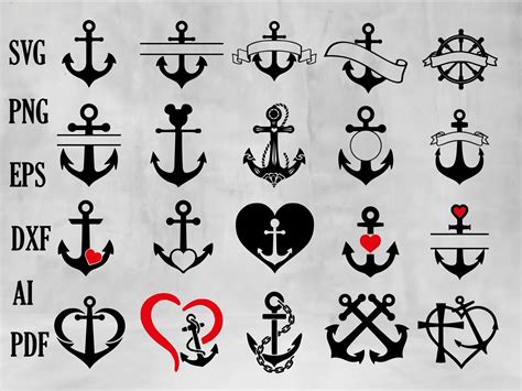 Anchor Svg Nautical Svg Anchor Clipart Marine Svg Anchor Silhouette Boat Anchor Svg Anchor