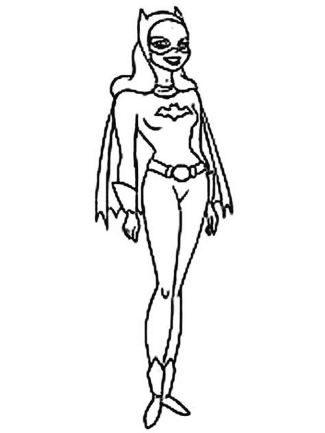 Dibujo De Batgirl Para Colorear Imprimir E Dibujar Coloringonly