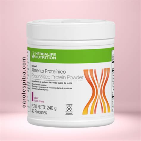 Proteína Frutos Rojos Herbalife Carol Espitia