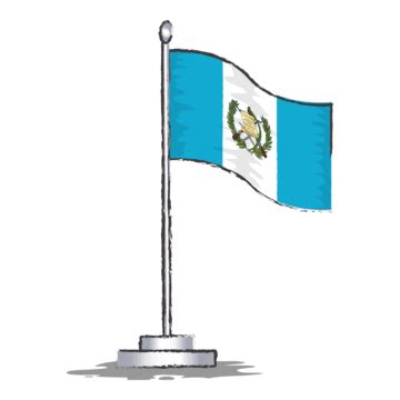 Ilustración De Vector De Bandera De Guatemala PNG dibujos Bandera De