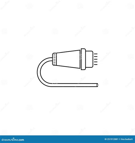 Fiber optic cable icon stock vector. Illustration of fibre - 251912881