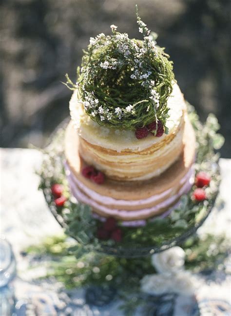 Naked Cake Crepe Cake Filled With Fresh Raspberry Swiss Meringue Buttercream CakeCentral