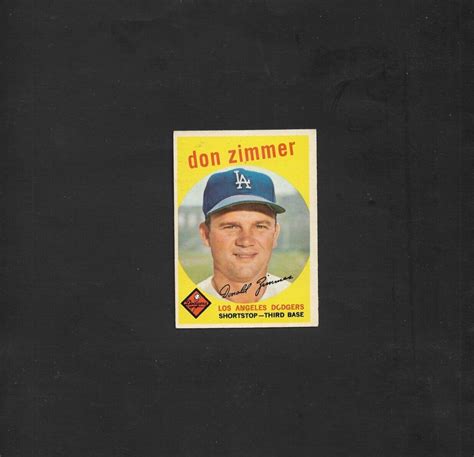 Topps Don Zimmer Vintage La Dodgers Free Shipping Owner