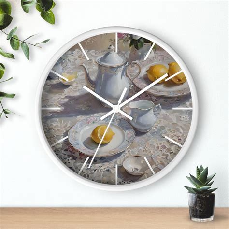 Coquette Tea Set Wall Clock Etsy