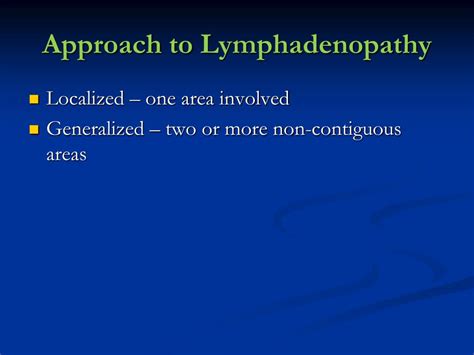 Ppt Lymphadenopathy Powerpoint Presentation Free Download Id 2075488